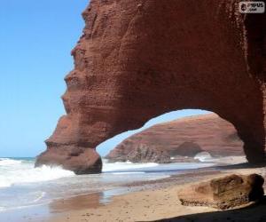 пазл Пляж Legzira, Марокко